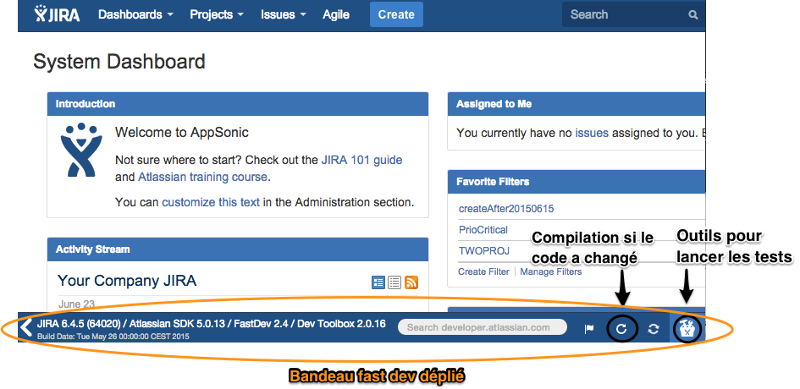 Les fonctionnalité jira fastdev